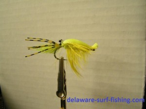 shrimp fly bu Rick shrimp fly, fly fishing delaware, surf fishing, saltwater fly anglers of delaware club