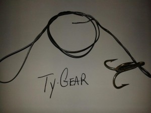 Ty Gear ... Josh brought to show the club Ty Gear, stainless steel leader, strong fishing leader,
