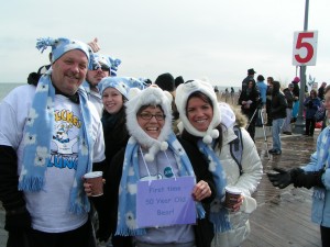 Team Bluedoggies ... good to finally meet some of you!! polar plunge, lewes, rehoboth, team bluedoggies