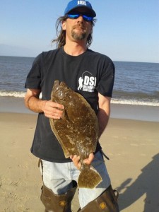 summer flounder, DSF, Beach Plum Island, delaware surf fishing, bunker chunkin