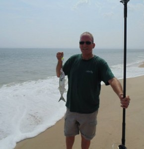 bluefish in surf, 3rs beach, drive on beach access, ddelaware seashore state park, DSF, delaware surf fishing