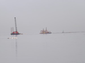dredge, MurderKill River, Bowers Beach, channel,