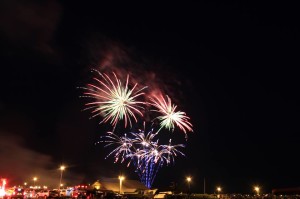 Fireworks, fourth of july, cape henlopen state park, fishing pier