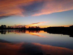 indian river bay, pot nets bayside, delaware sunsets, fall sunsets, autumn sunsets, fall colors in the sky