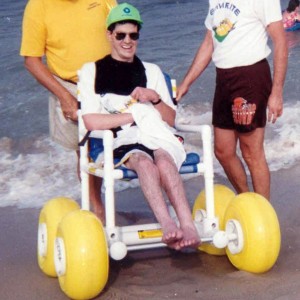 specialized beach wheelchairs, which enable wheelchair users to get closer to the ocean