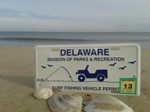 Surf Fishing Vehicle Permit, delaware, sussex county, delaware state parks, DNREC