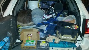 surf fishing truck, clean the gear, preseason maintenance,