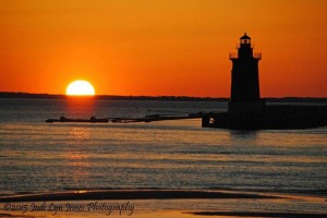 delaware sunsets, cape henlopne, harbor of safe refuge, breakwater light houses, sussex county