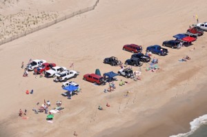 Cape Henlopen State Park crowded beach ... Photo by Nick Roth of the Cape Gazette
