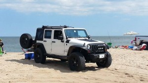 JEEP on the beach