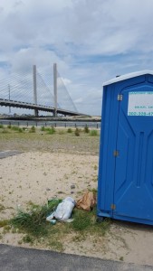 trash in state parks, port a jons, indian river inlet, carry in carry out,
