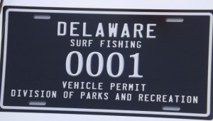 Delaware Surf Fishing numbered tags, ORV permits in delaware, sussex county, delaware state parks,