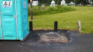 woodland beach, kent county, dover, delaware, porta potty