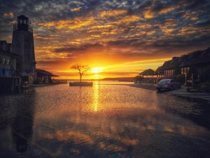 dewey beach, sunset, rudder town, rehoboth bay, inland bays,