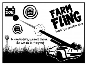Farm Fling 2015 poster, punkin chunkin 2015, delaware, sussex county,WCPCA,
