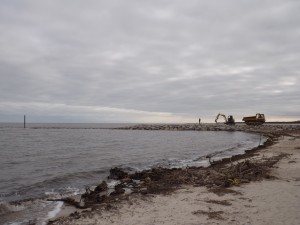 Bowers beach, jetty project, murderkill river, delaware, kent county
