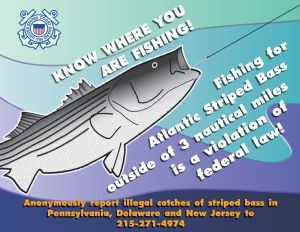 USGS, striped bass violations, Exclusive Economic Zone, EEZ