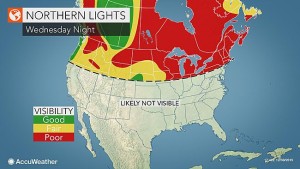 Northern Lights map, delaware, sussex county, kent county, newcastle county, Accu-Weather