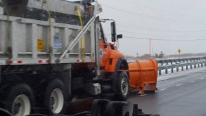 DelDOT Snowplow on route 1, sussexcounty, snow removal. delaware