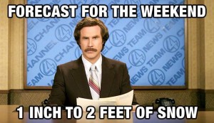 Weekend Forecast memes floating around Facebook are funny and this one is spot on