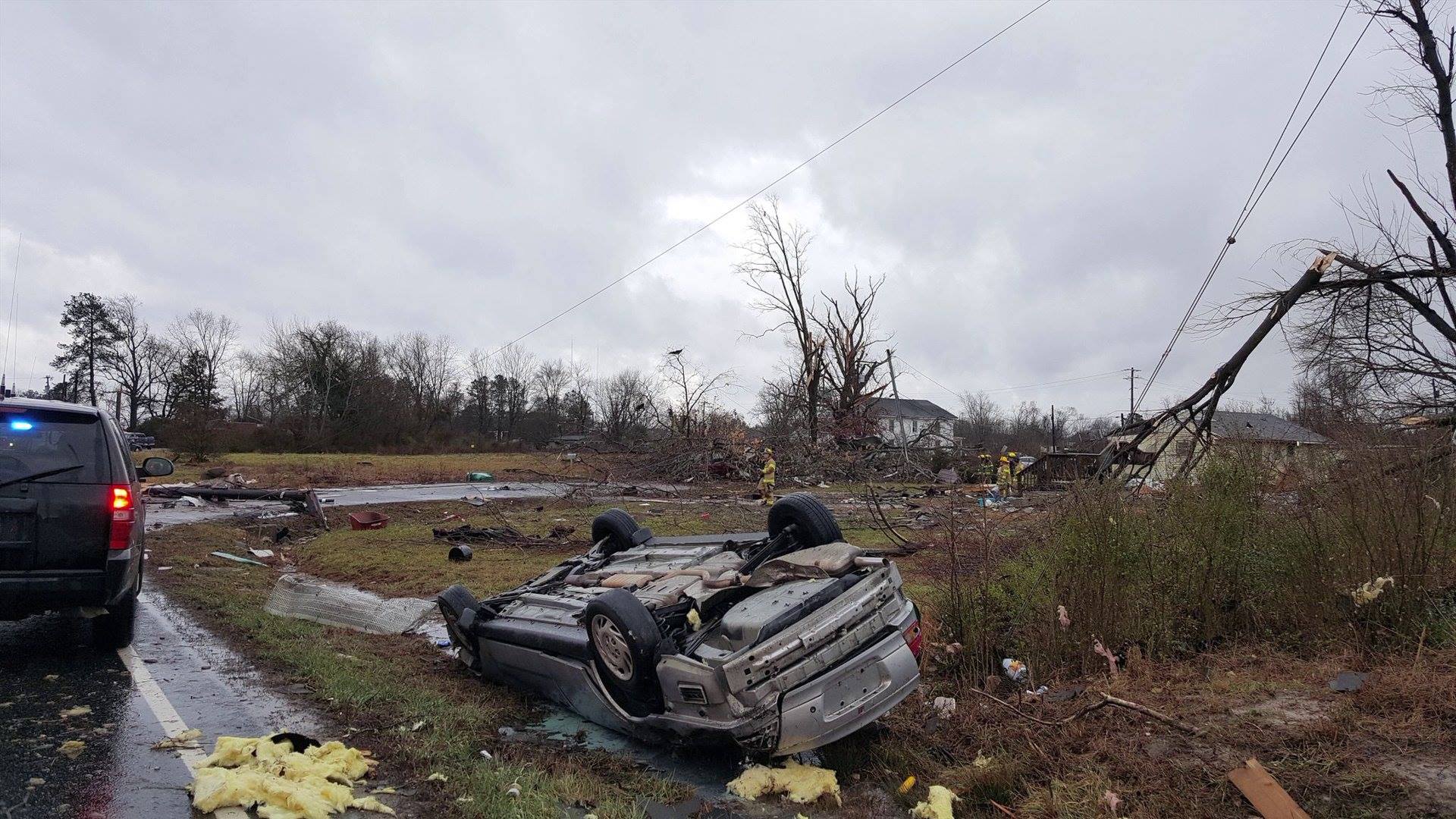 Tornado Touches Down in Waverly Virginia