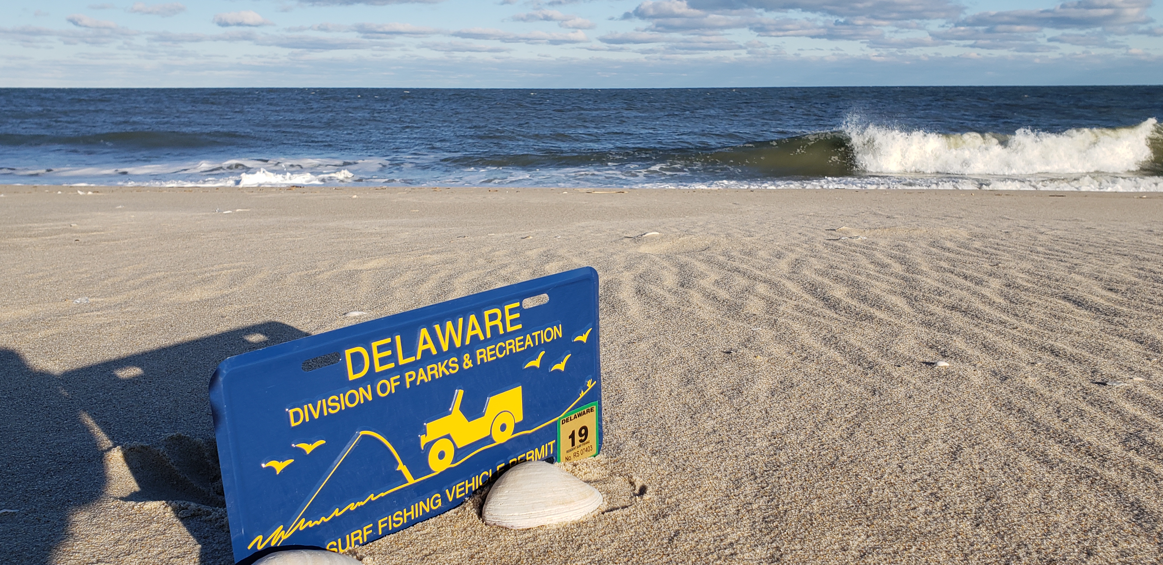 2019 Delaware Surf Fishing tag, delaware state park passes, ORV permits, OSV vehicle permit, sussex county, delaware