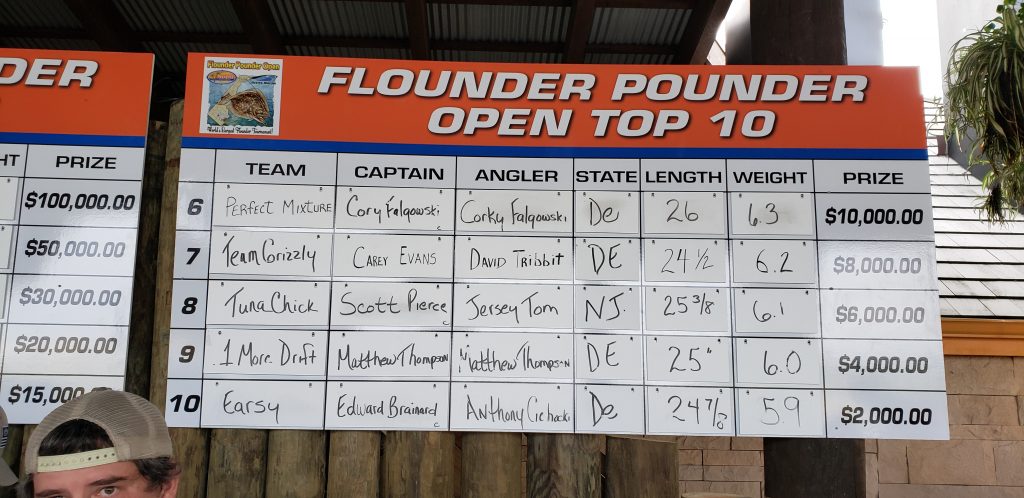 FPO, flounder pounder open, delaware, sussex county, long neck delaware, pot nets bayside, paradise grill, scales, lagoon bar