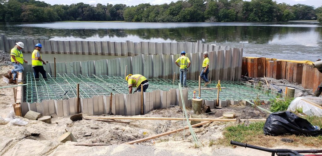 boat ramp construction, Millsboro pond, delaware, sussex county, dnrec projects, freshwater fishing